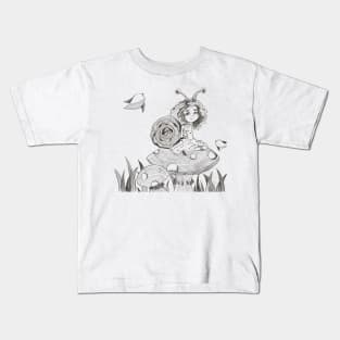 Mushroom Girl Kids T-Shirt